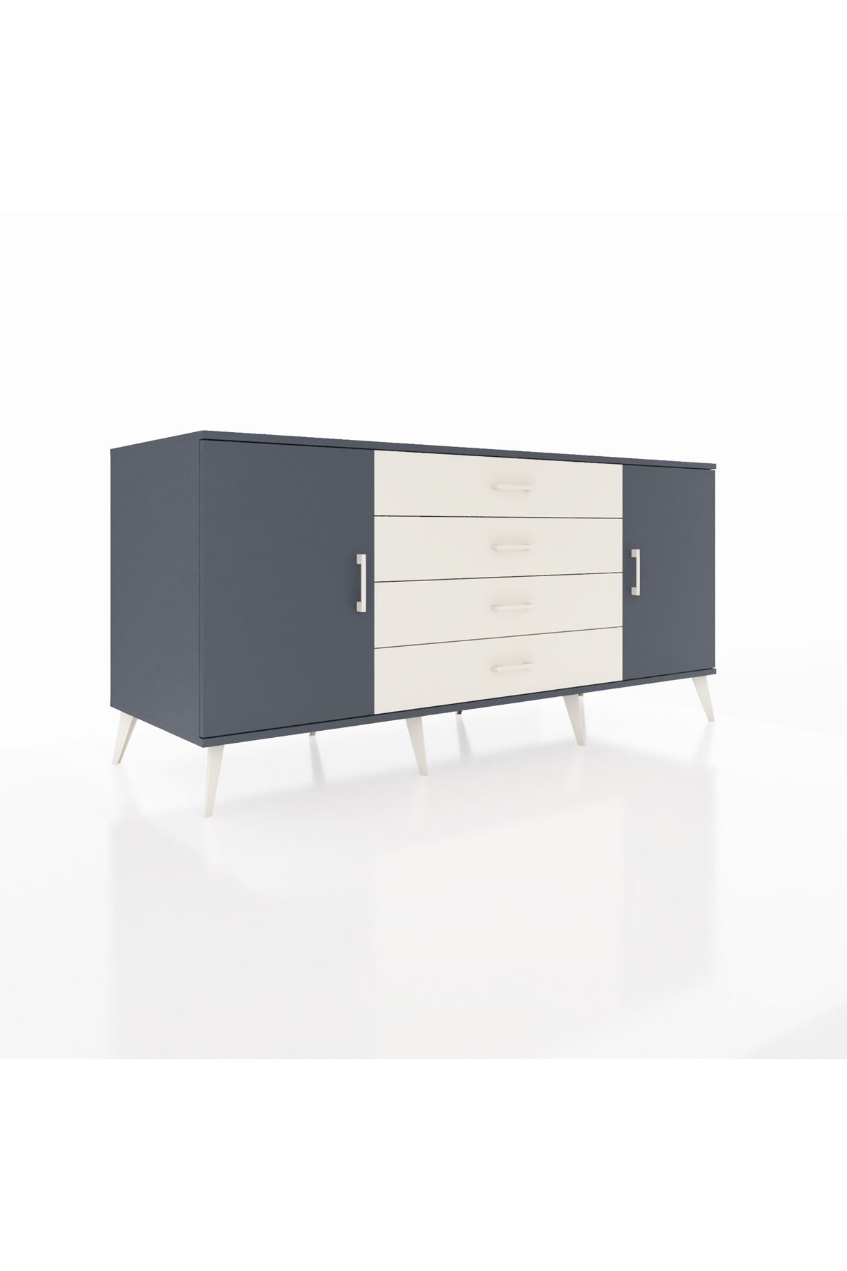 Kronos Konsol 2 Raflı 4 Çekmeceli 2 Kapaklı 176x59x83 - S610M001V16C
