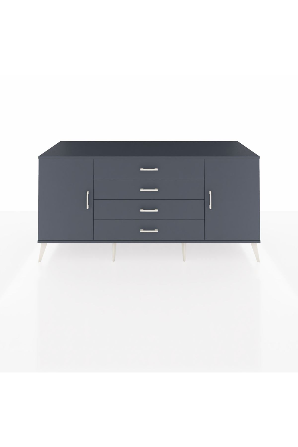 Kronos Konsol 2 Raflı 4 Çekmeceli 2 Kapaklı 176x59x83 - S610M001V17C