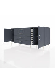 Kronos Konsol 2 Raflı 4 Çekmeceli 2 Kapaklı 176x59x83 - S610M001V17C