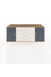 Kronos Konsol 2 Raflı 4 Çekmeceli 2 Kapaklı 176x59x83 - S610M001V25C