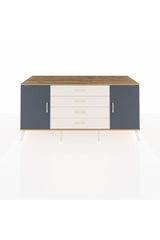 Kronos Konsol 2 Raflı 4 Çekmeceli 2 Kapaklı 176x59x83