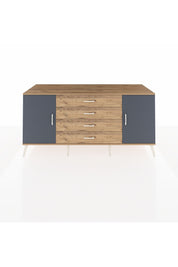 Kronos Konsol 2 Raflı 4 Çekmeceli 2 Kapaklı 176x59x83 - S610M001V27C