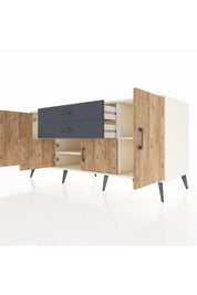 Kronos Konsol 3 Raflı 2 Çekmeceli 4 Kapaklı 176x59x83 - S610M002V02C