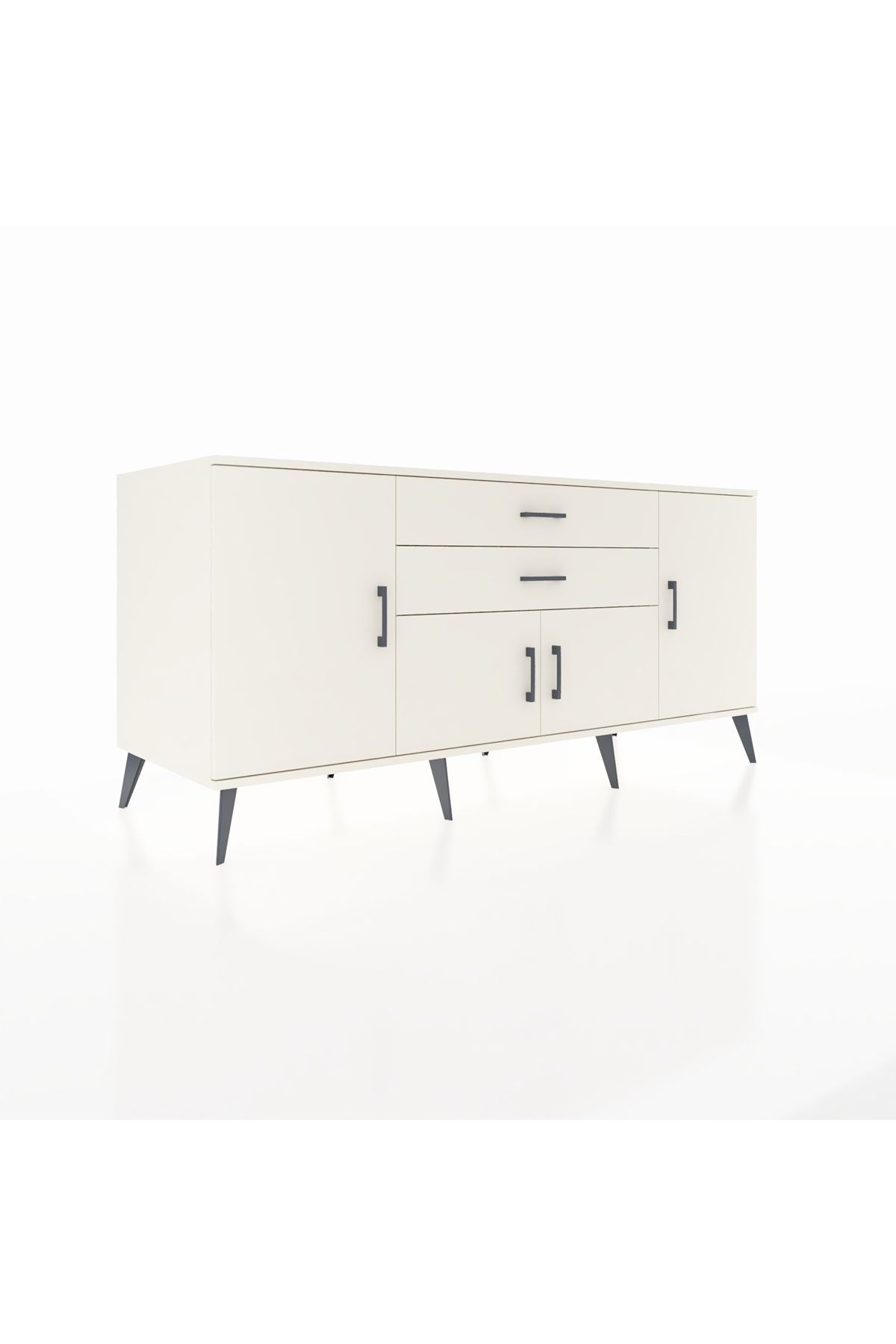 Kronos Konsol 3 Raflı 2 Çekmeceli 4 Kapaklı 176x59x83 - S610M002V04C