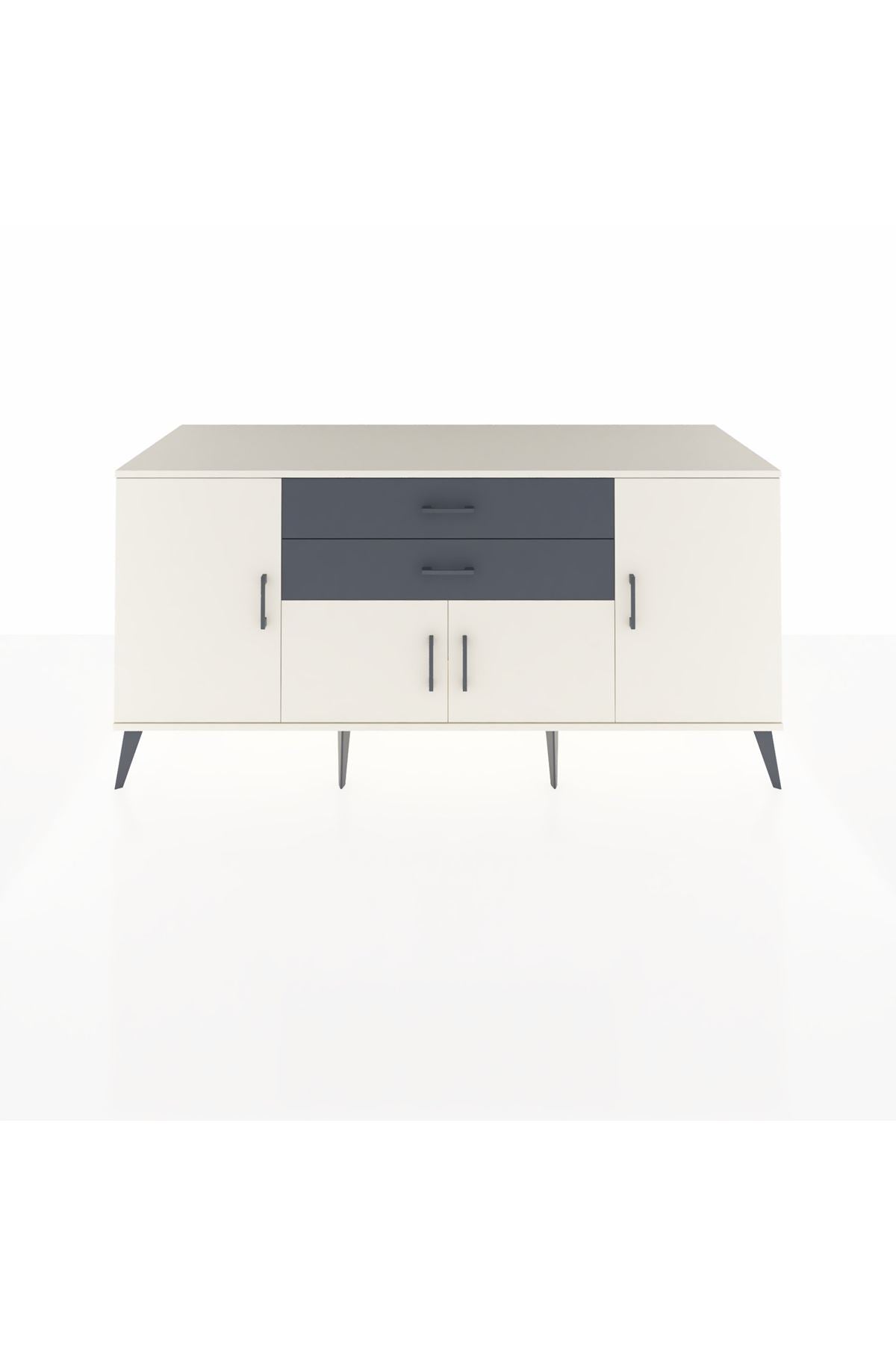 Kronos Konsol 3 Raflı 2 Çekmeceli 4 Kapaklı 176x59x83 - S610M002V05C