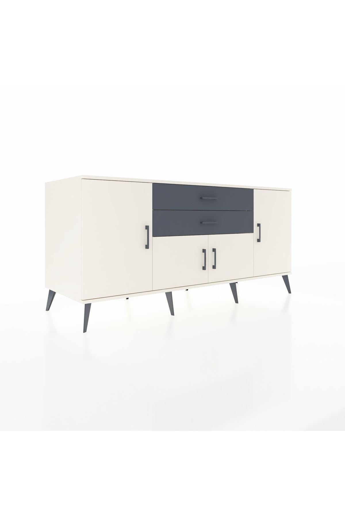Kronos Konsol 3 Raflı 2 Çekmeceli 4 Kapaklı 176x59x83 - S610M002V05C