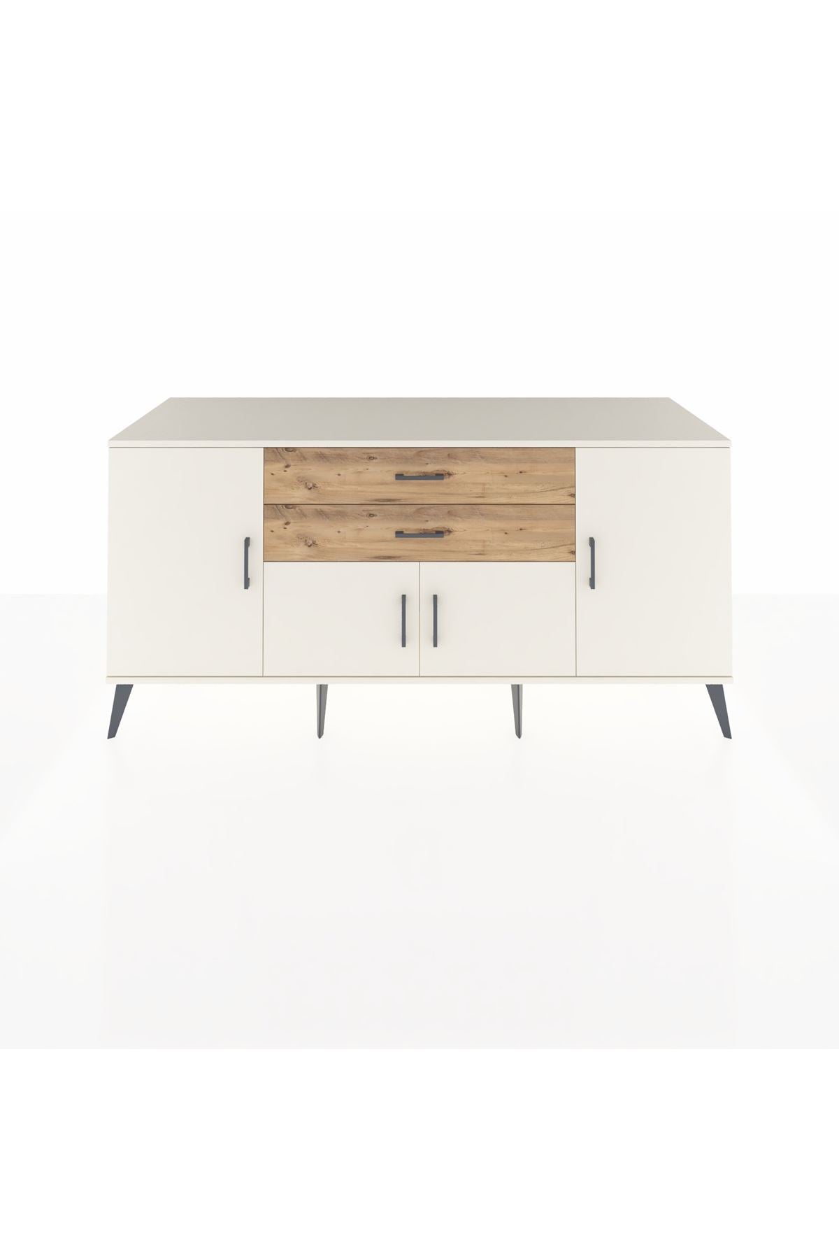 Kronos Konsol 3 Raflı 2 Çekmeceli 4 Kapaklı 176x59x83 - S610M002V06C