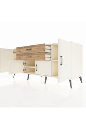 Kronos Konsol 3 Raflı 2 Çekmeceli 4 Kapaklı 176x59x83 - S610M002V06C