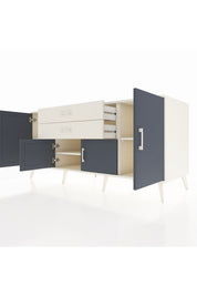 Kronos Konsol 3 Raflı 2 Çekmeceli 4 Kapaklı 176x59x83 - S610M002V07C