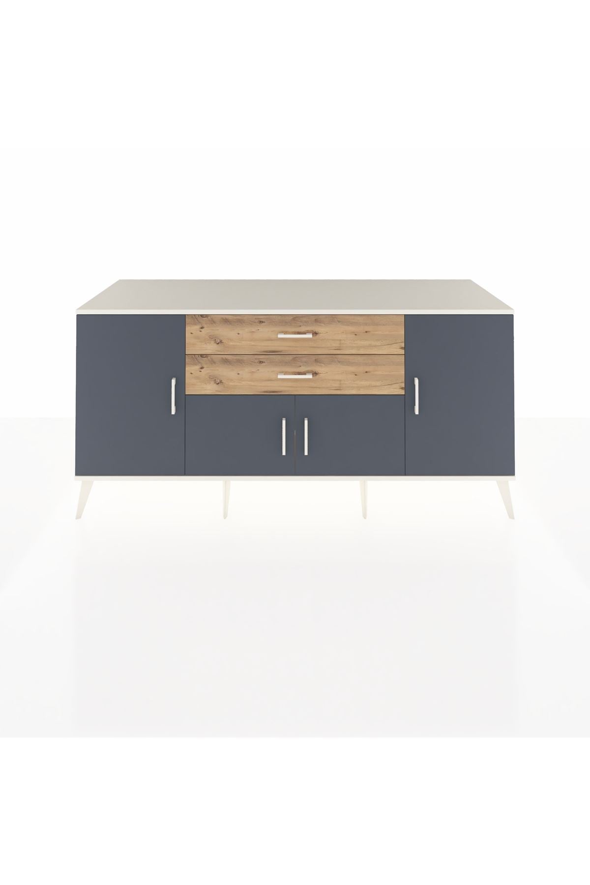Kronos Konsol 3 Raflı 2 Çekmeceli 4 Kapaklı 176x59x83 - S610M002V09C