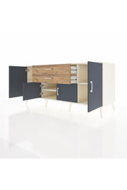 Kronos Konsol 3 Raflı 2 Çekmeceli 4 Kapaklı 176x59x83 - S610M002V09C