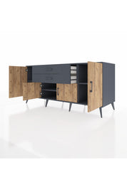 Kronos Konsol 3 Raflı 2 Çekmeceli 4 Kapaklı 176x59x83 - S610M002V11C