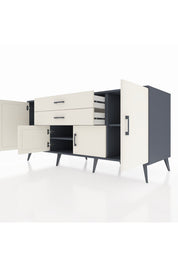 Kronos Konsol 3 Raflı 2 Çekmeceli 4 Kapaklı 176x59x83 - S610M002V13C