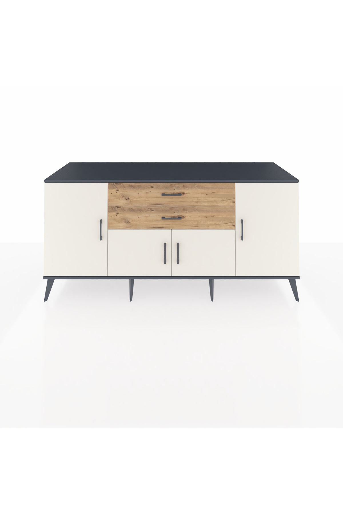 Kronos Konsol 3 Raflı 2 Çekmeceli 4 Kapaklı 176x59x83 - S610M002V15C