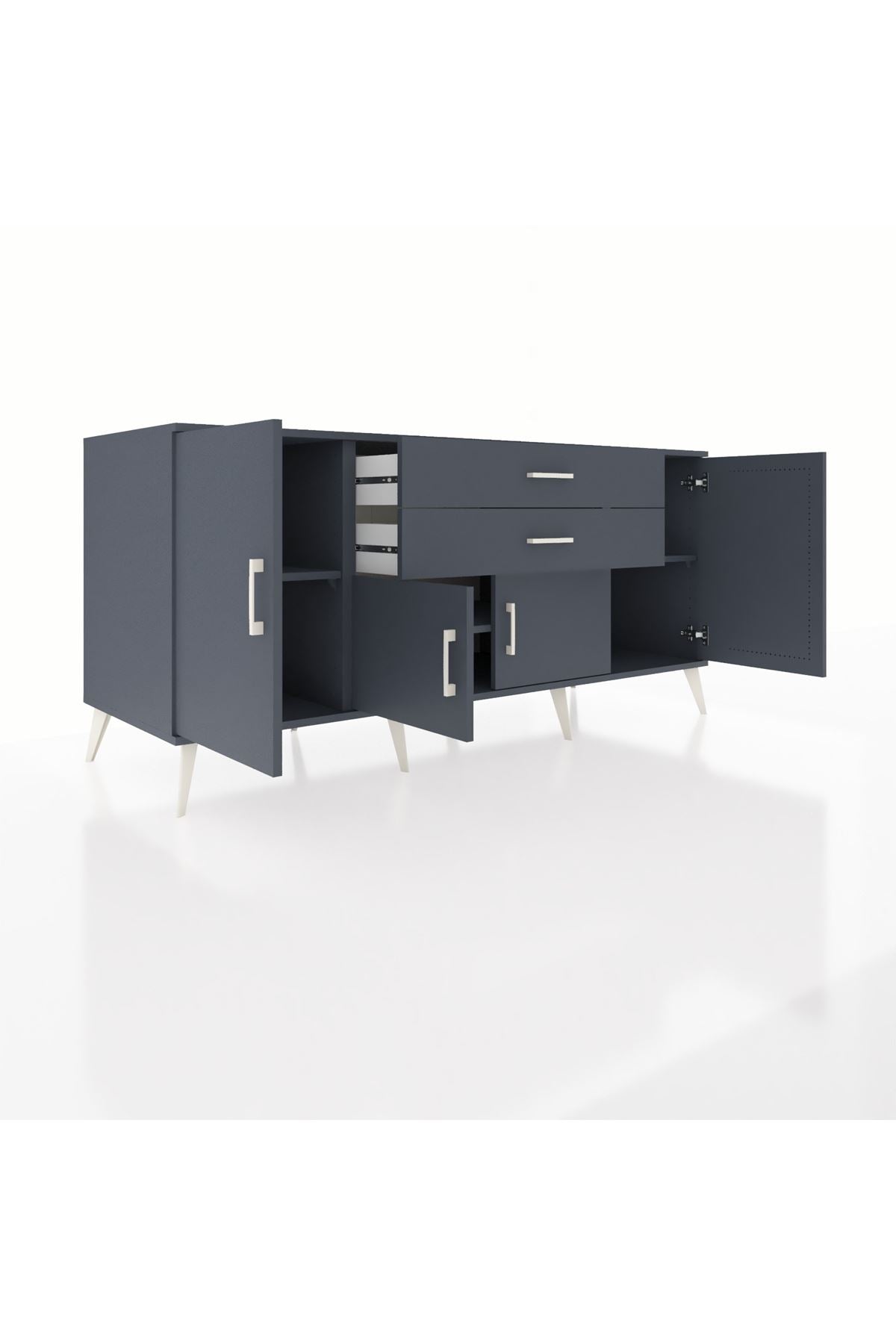 Kronos Konsol 3 Raflı 2 Çekmeceli 4 Kapaklı 176x59x83 - S610M002V17C