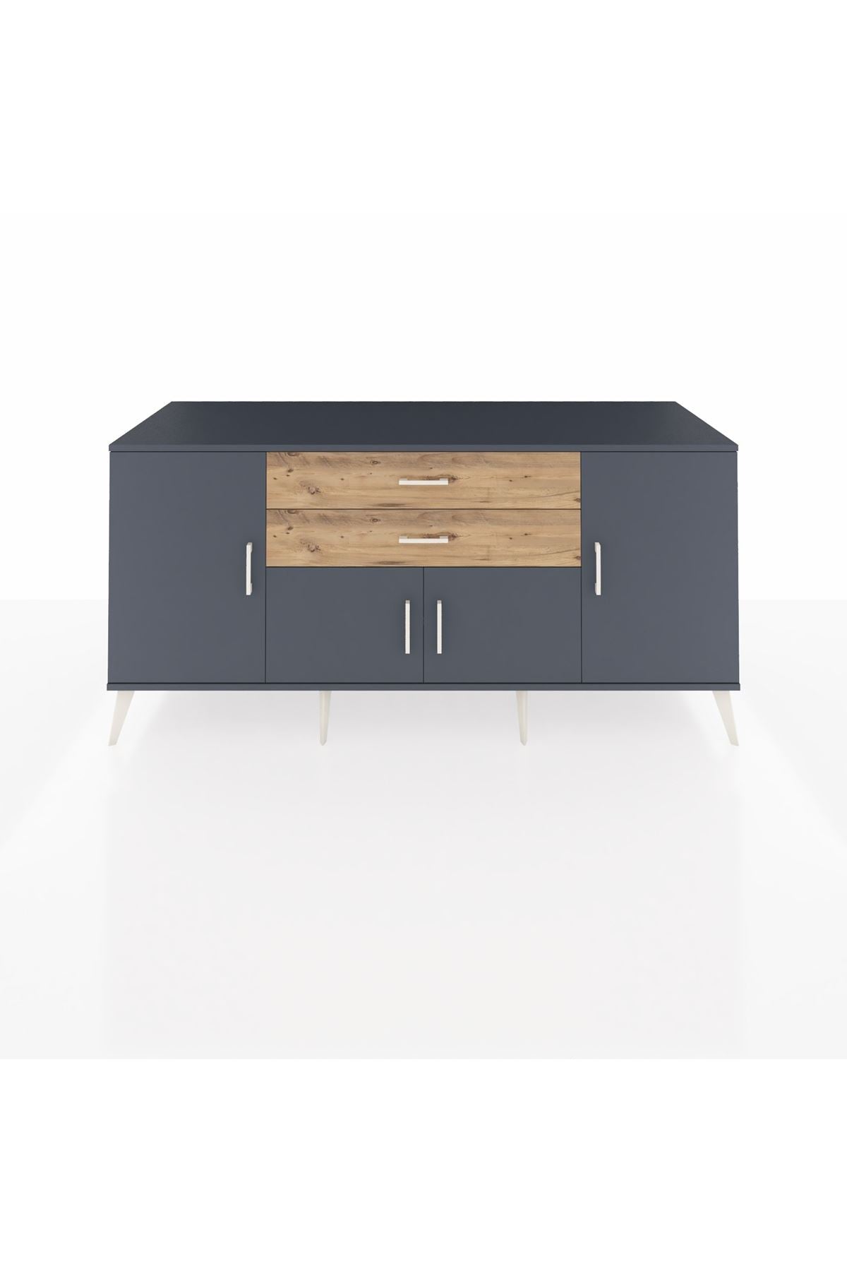 Kronos Konsol 3 Raflı 2 Çekmeceli 4 Kapaklı 176x59x83 - S610M002V18C