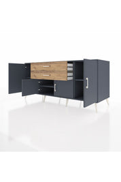 Kronos Konsol 3 Raflı 2 Çekmeceli 4 Kapaklı 176x59x83 - S610M002V18C