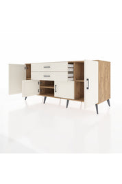 Kronos Konsol 3 Raflı 2 Çekmeceli 4 Kapaklı 176x59x83 - S610M002V22C