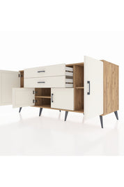 Kronos Konsol 3 Raflı 2 Çekmeceli 4 Kapaklı 176x59x83 - S610M002V22C