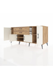 Kronos Konsol 3 Raflı 2 Çekmeceli 4 Kapaklı 176x59x83 - S610M002V24C