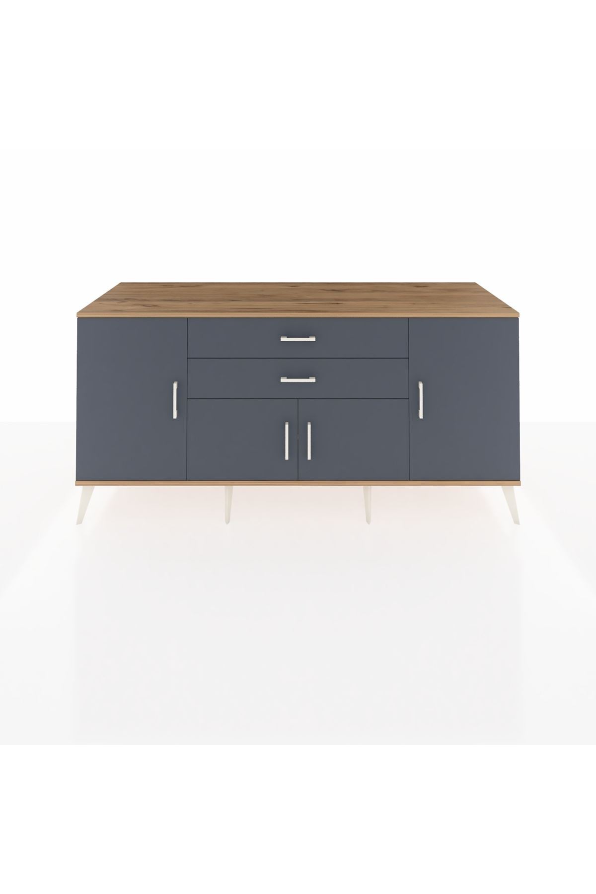 Kronos Konsol 3 Raflı 2 Çekmeceli 4 Kapaklı 176x59x83 - S610M002V26C