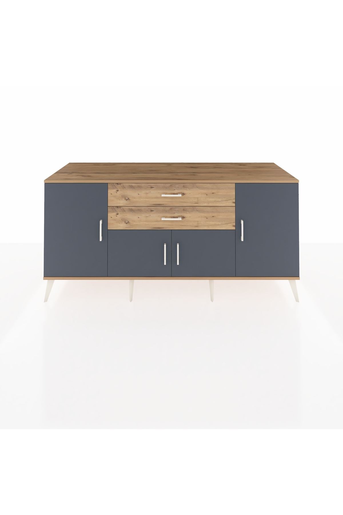 Kronos Konsol 3 Raflı 2 Çekmeceli 4 Kapaklı 176x59x83 - S610M002V27C