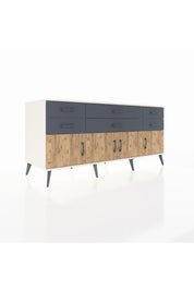 Kronos Konsol 2 Raflı 6 Çekmeceli 4 Kapaklı 176x59x83 - S610M003V02C