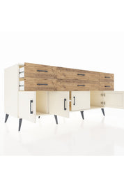 Kronos Konsol 2 Raflı 6 Çekmeceli 4 Kapaklı 176x59x83 - S610M003V06C