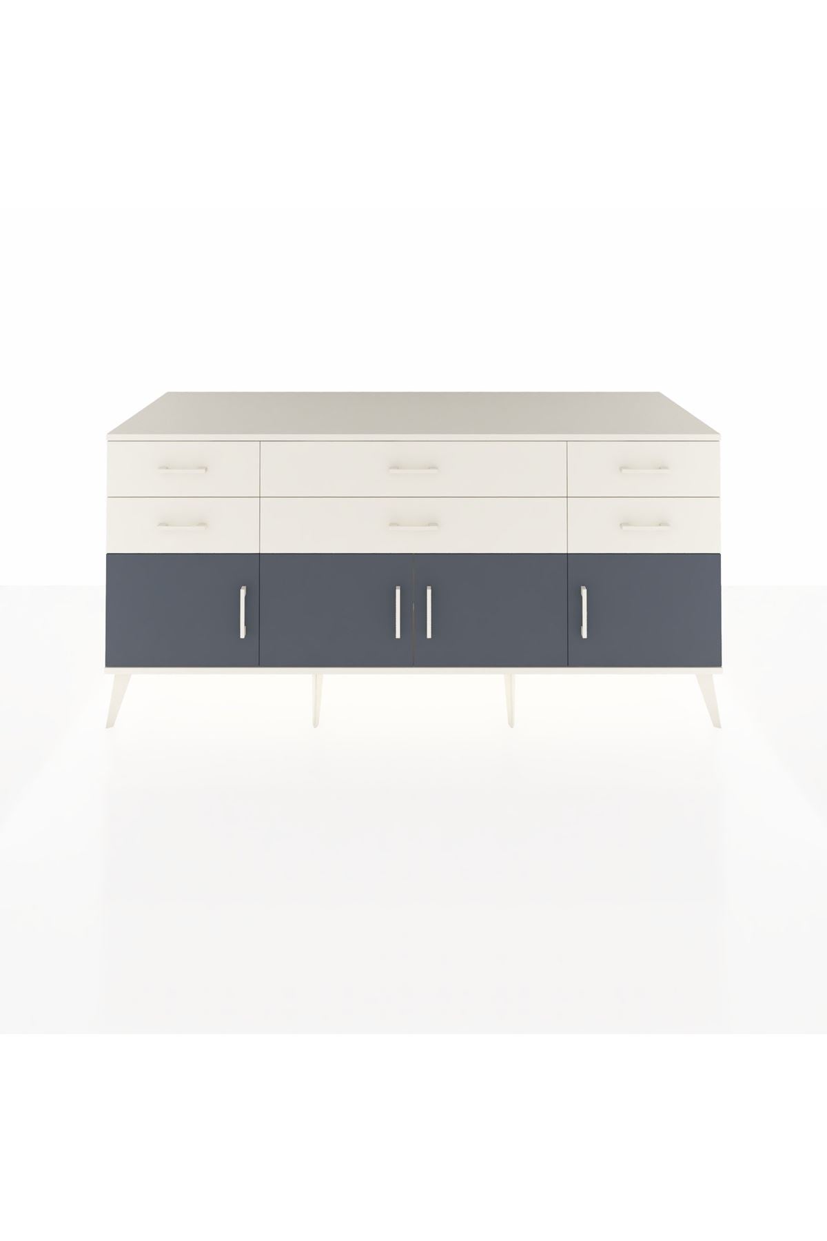 Kronos Konsol 2 Raflı 6 Çekmeceli 4 Kapaklı 176x59x83 - S610M003V07C
