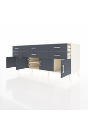 Kronos Konsol 2 Raflı 6 Çekmeceli 4 Kapaklı 176x59x83 - S610M003V08C