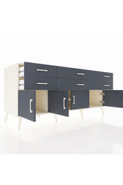 Kronos Konsol 2 Raflı 6 Çekmeceli 4 Kapaklı 176x59x83 - S610M003V08C