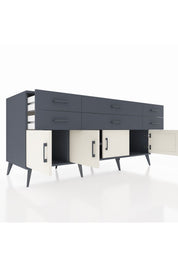Kronos Konsol 2 Raflı 6 Çekmeceli 4 Kapaklı 176x59x83 - S610M003V14C