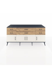Kronos Konsol 2 Raflı 6 Çekmeceli 4 Kapaklı 176x59x83 - S610M003V15C
