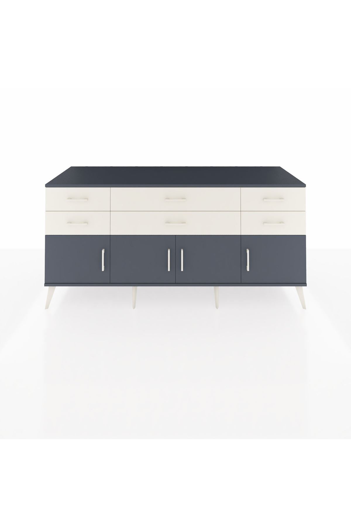 Kronos Konsol 2 Raflı 6 Çekmeceli 4 Kapaklı 176x59x83 - S610M003V16C