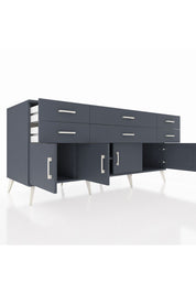 Kronos Konsol 2 Raflı 6 Çekmeceli 4 Kapaklı 176x59x83 - S610M003V17C