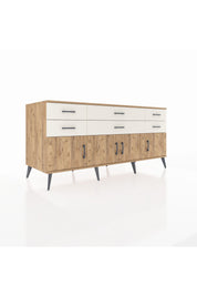 Kronos Konsol 2 Raflı 6 Çekmeceli 4 Kapaklı 176x59x83 - S610M003V19C