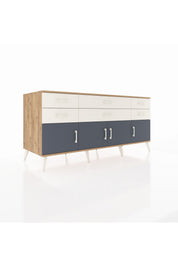 Kronos Konsol 2 Raflı 6 Çekmeceli 4 Kapaklı 176x59x83 - S610M003V25C