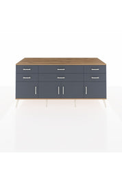Kronos Konsol 2 Raflı 6 Çekmeceli 4 Kapaklı 176x59x83 - S610M003V26C
