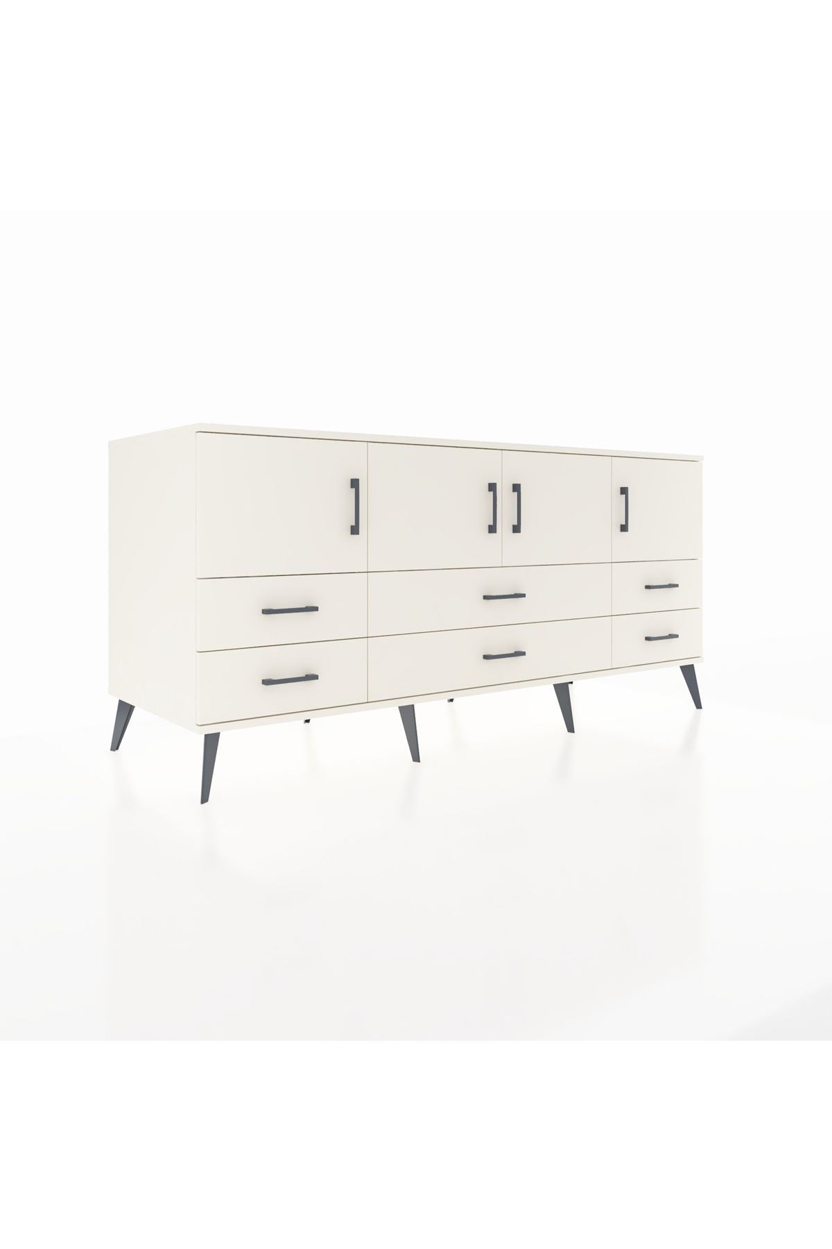 Kronos Konsol 3 Raflı 6 Çekmeceli 4 Kapaklı 176x59x83 - S610M004V04C