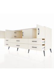 Kronos Konsol 3 Raflı 6 Çekmeceli 4 Kapaklı 176x59x83 - S610M004V04C