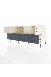 Kronos Konsol 3 Raflı 6 Çekmeceli 4 Kapaklı 176x59x83 - S610M004V05C