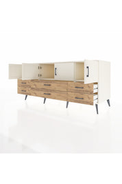 Kronos Konsol 3 Raflı 6 Çekmeceli 4 Kapaklı 176x59x83 - S610M004V06C