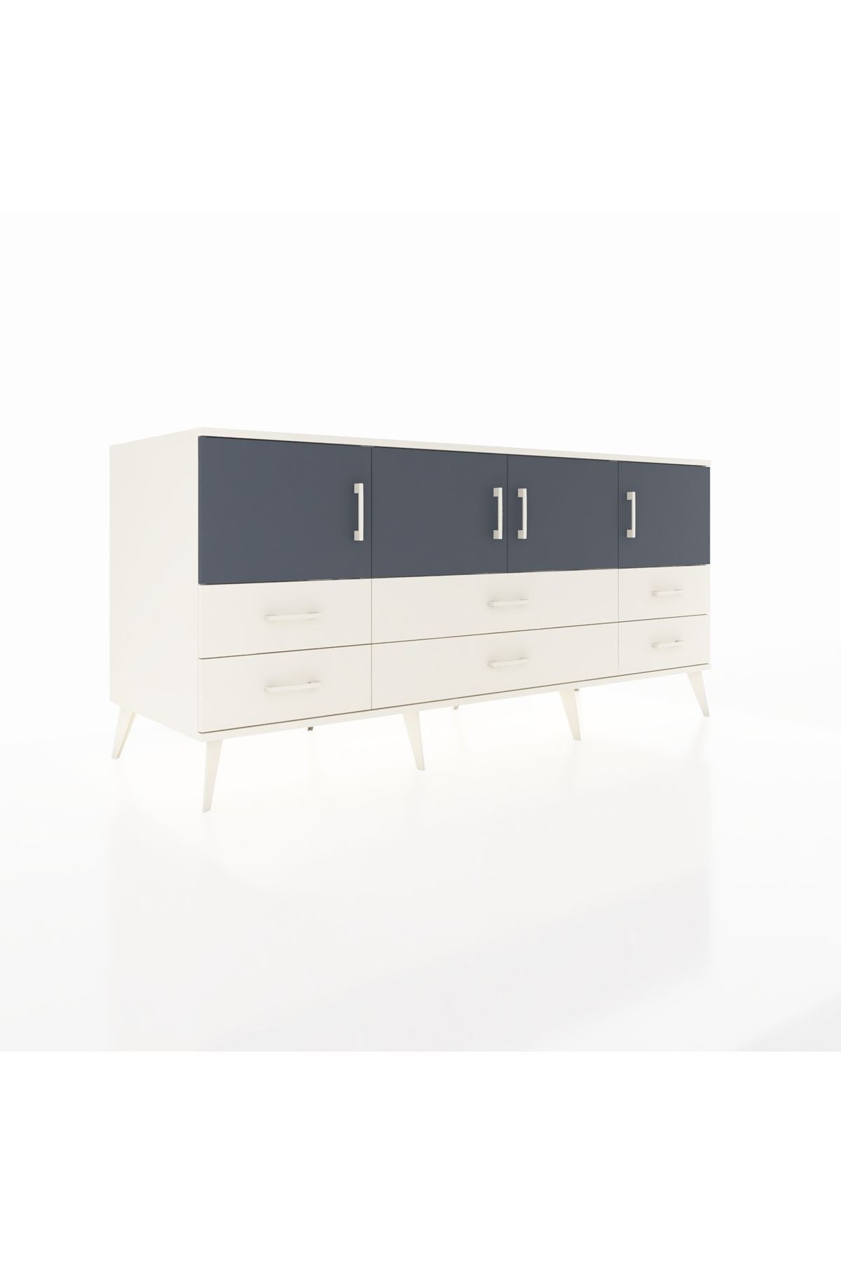 Kronos Konsol 3 Raflı 6 Çekmeceli 4 Kapaklı 176x59x83 - S610M004V07C