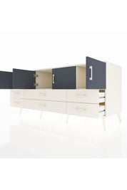 Kronos Konsol 3 Raflı 6 Çekmeceli 4 Kapaklı 176x59x83 - S610M004V07C