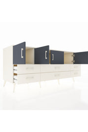Kronos Konsol 3 Raflı 6 Çekmeceli 4 Kapaklı 176x59x83 - S610M004V07C