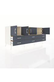 Kronos Konsol 3 Raflı 6 Çekmeceli 4 Kapaklı 176x59x83 - S610M004V08C