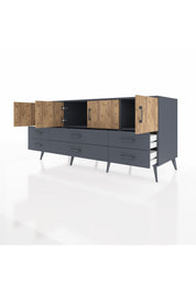 Kronos Konsol 3 Raflı 6 Çekmeceli 4 Kapaklı 176x59x83 - S610M004V11C