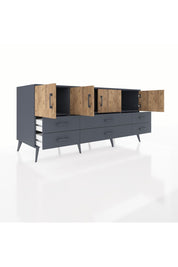 Kronos Konsol 3 Raflı 6 Çekmeceli 4 Kapaklı 176x59x83 - S610M004V11C