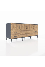 Kronos Konsol 3 Raflı 6 Çekmeceli 4 Kapaklı 176x59x83 - S610M004V12C
