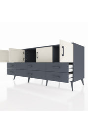 Kronos Konsol 3 Raflı 6 Çekmeceli 4 Kapaklı 176x59x83 - S610M004V14C
